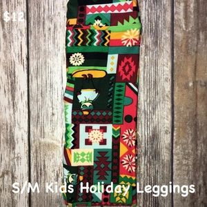 LuLaRoe Kids S/M Christmas Leggings New with Tags